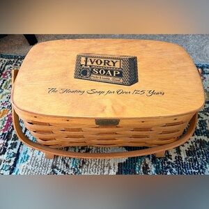 Peterboro Ivory Soap Wooden Basket